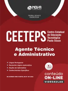 Apostila CEETEPS-SP em PDF - Agente Técnico e Administrativo