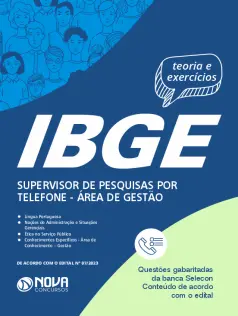 Apostila IBGE em PDF - Supervisor de Pesquisas por Telefone