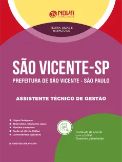 Apostila Prefeitura de São Vicente - SP 2026 - Assistente-Técnico de Gestão