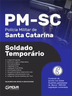 Apostila PM-SC 2026- Soldado Temporário 