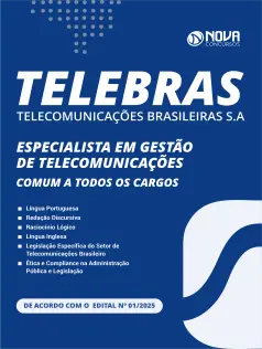 Apostila Telebrás 2026 - Especialista em Gestão em Telecomunicações - Comum aos Cargos