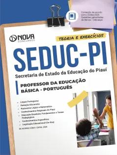 Apostila SEDUC-PI 2026 em PDF - Professor de Língua Portuguesa