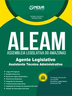 Apostila ALEAM 2025 em PDF - Agente Legislativo - Assistente Técnico Administrativo