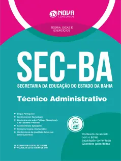 Apostila SEC-BA 2026 - Técnico Administrativo em Nível Médio