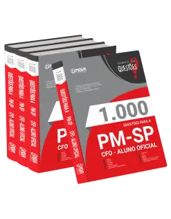 Caderno 1.000 Questões Gabaritadas PM-SP - CFO - Aluno Oficial