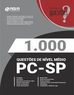 Livro 1.000 Questões Gabaritadas PC-SP  - Ensino Médio
