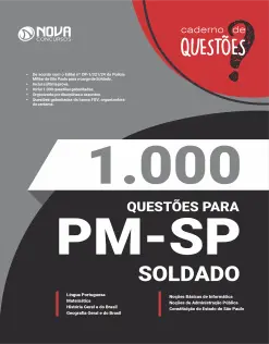 Livro 1.000 Questões Gabaritadas PM-SP - Soldado