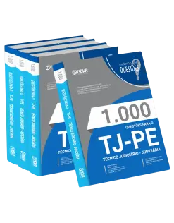 Livro 1.000 Questões Gabaritadas TJ-PE - Técnico Judiciário - Judiciária