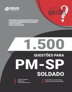 Livro 1.500 Questões Gabaritadas PM-SP Soldado