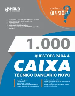 1.000 Questões Gabaritadas para a CAIXA - Técnico Bancário Novo em PDF