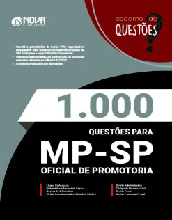 Livro 1.000 Questões Gabaritadas MP-SP - Oficial de Promotoria