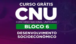 Curso online Curso Grátis CNU 2026 - Bloco 6 - Desenvolvimento Socioeconômico - Nova Concursos