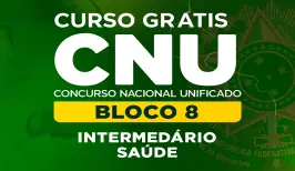 Curso online Curso Grátis CNU 2026 - Bloco 8 - Intermediário - Saúde - Nova Concursos