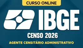 Curso online Curso IBGE - Censo 2026 - Agente Censitário Administrativo - Nova Concursos