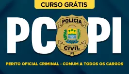 Curso online Curso Grátis PC-PI - Perito Oficial Criminal - Comum a Todos os Cargos - Nova Concursos
