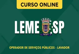 Curso online Curso Prefeitura de Leme - SP 2026 - Operador de Serviços Públicos - Lavador - Nova Concursos