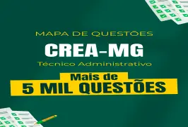 Produto Mapa de Questões Online - CREA-MG - Técnico Administrativo - 5 Mil Questões - Nova Concursos