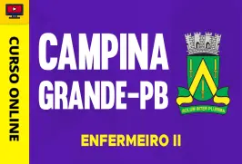 Curso online Curso Prefeitura de Campina Grande 2026 - PB - Enfermeiro II - Nova Concursos