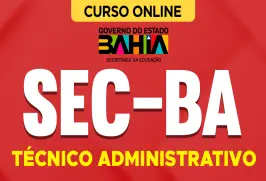 Curso online Curso SEC-BA 2026 - Técnico Administrativo - Nova Concursos