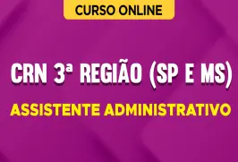 Curso online Curso CRN 3ª Região (SP e MS) - Assistente Administrativo - Nova Concursos