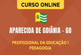 Curso online Curso Prefeitura de Aparecida de Goiânia - GO 2026- Profissional da Educação I - Pedagogia - Nova Concursos