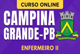 Curso online Curso Prefeitura de Campina Grande 2026 - PB - Enfermeiro II - Nova Concursos
