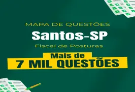 Produto Mapa de Questões Online - Pref. de Santos - Fiscal de Posturas - 7 Mil Questões - Nova Concursos