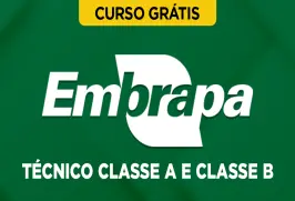 Curso online Curso Grátis Embrapa - Técnico Classe A e Classe B - Nova Concursos