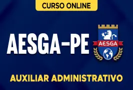 Curso online Curso AESGA-PE - Auxiliar Administrativo - Nova Concursos