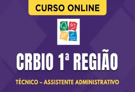 Curso online Curso CRBio 1ª Região 2026 - Técnico - Assistente Administrativo - Nova Concursos