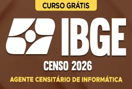 Curso online Curso Grátis - IBGE Censo 2026 - Agente Censitário de Informática - Nova Concursos