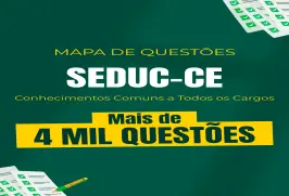 Produto Mapa de Questões Online - SEDUC-CE - Conhecimentos Comuns a Todos os Cargos - 4 Mil Questões - Nova Concursos