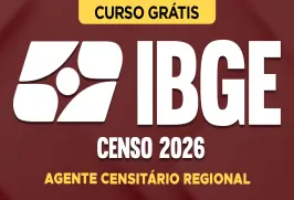 Curso online Curso Grátis - IBGE Censo 2026 - Agente Censitário Regional - Nova Concursos
