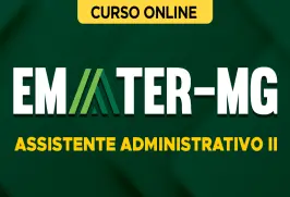 Curso online Curso EMATER MG 2026 - Assistente Administrativo II - Nova Concursos