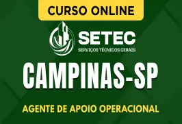 Curso online Curso SETEC Campinas-SP - Agente de Apoio Operacional - Nova Concursos