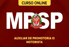 Curso online Curso MP-SP - Auxiliar de Promotoria III - Motorista - Nova Concursos