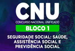 Curso online Curso Concurso Nacional Unificado (CNU) 2026 - Bloco 1 - Seguridade Social: Saúde, Assistência Social e Previdência Social - Nova Concursos