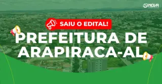 Concurso Prefeitura de Arapiraca: Edital publicado! 392 vagas!