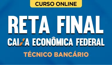 Curso online Curso Reta Final Caixa - Técnico Bancário Novo - Nova Concursos
