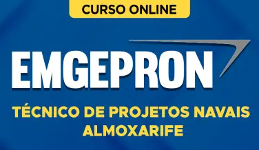 Curso online Curso EMGEPRON 2026 - Técnico de Projetos Navais - Almoxarife - Nova Concursos