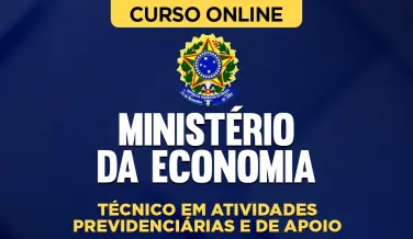Curso online Curso Ministério da Economia - Técnico em Atividades Previdenciárias e de Apoio - Nova Concursos