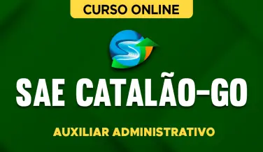 Curso online Curso SAE Catalão-GO - Auxiliar Administrativo - Nova Concursos
