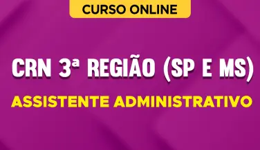 Curso online Curso CRN 3ª Região (SP e MS) - Assistente Administrativo - Nova Concursos