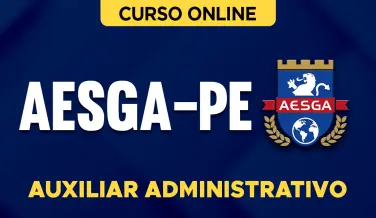 Curso online Curso AESGA-PE - Auxiliar Administrativo - Nova Concursos