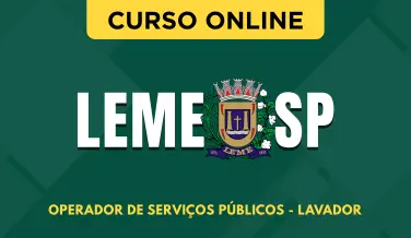 Curso online Curso Prefeitura de Leme - SP 2026 - Operador de Serviços Públicos - Lavador - Nova Concursos