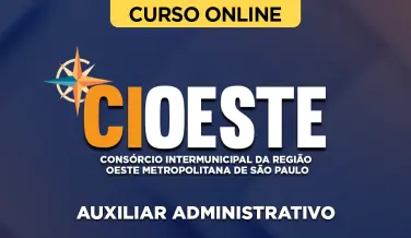 Curso online Curso Consórcio Intermunicipal da Região Oeste Metropolitana de São Paulo - Auxiliar Administrativo - Nova Concursos