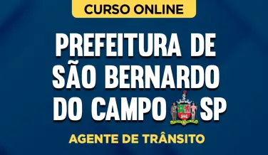 Curso online Curso Prefeitura de São Bernardo do Campo-SP - Agente de Trânsito - Nova Concursos