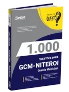 Produto Livro 1.000 Questões Gabaritadas para o GCM Niterói RJ - Guarda Municipal - Nova Concursos