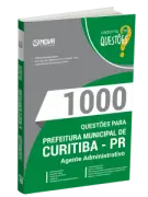 Produto Livro 1000 Questões Gabaritadas para Prefeitura de Curitiba-PR - Agente Administrativo - Nova Concursos