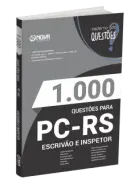 Produto Livro 1000 Questões Gabaritadas para a PC-RS - Escrivão e Inspetor - Nova Concursos